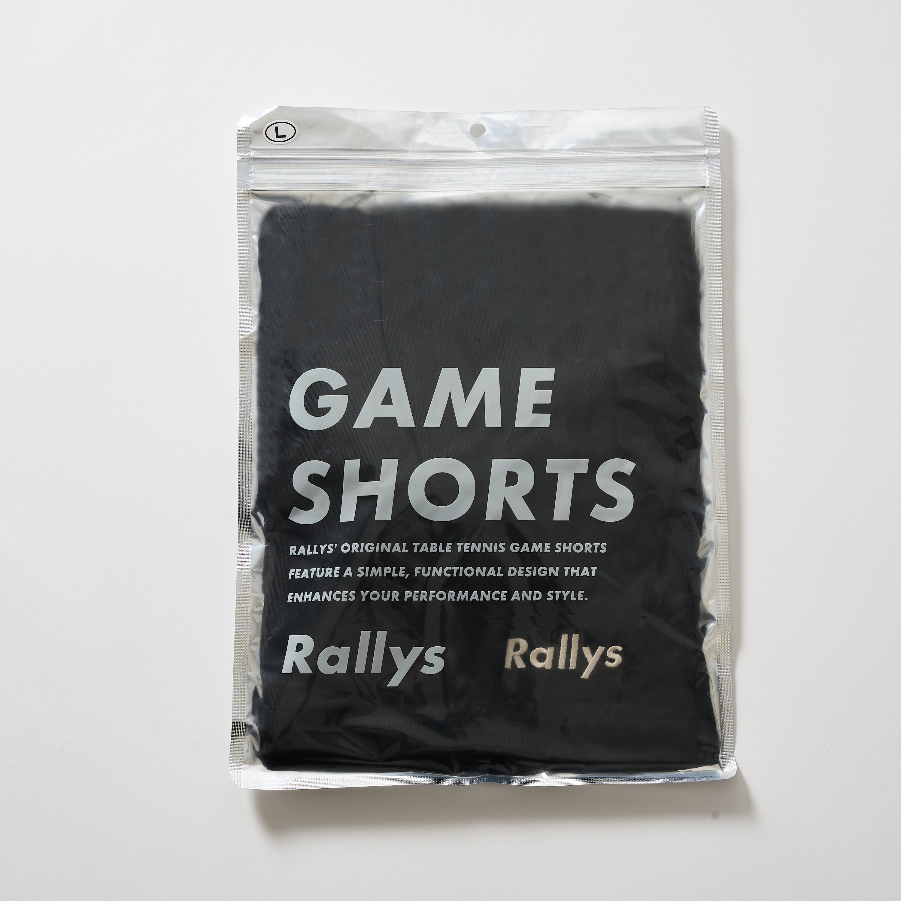 Rallys ショーツ（黒）｜公式戦でも使える卓球パンツ