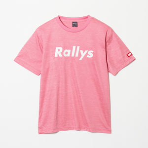 Rallys Tシャツ（ヘザーピンク・ロゴ大）｜公式戦でも使える卓球Tシャツ