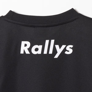 Rallys Tシャツ（ブラック・ロゴ大）｜公式戦でも使える卓球Tシャツ