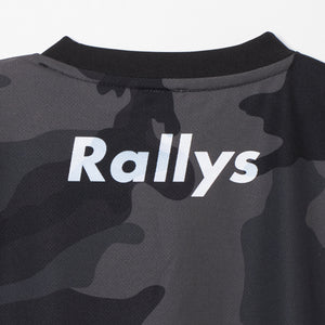 Rallys Tシャツ（迷彩グレー・ロゴ小）｜公式戦でも使える卓球Tシャツ