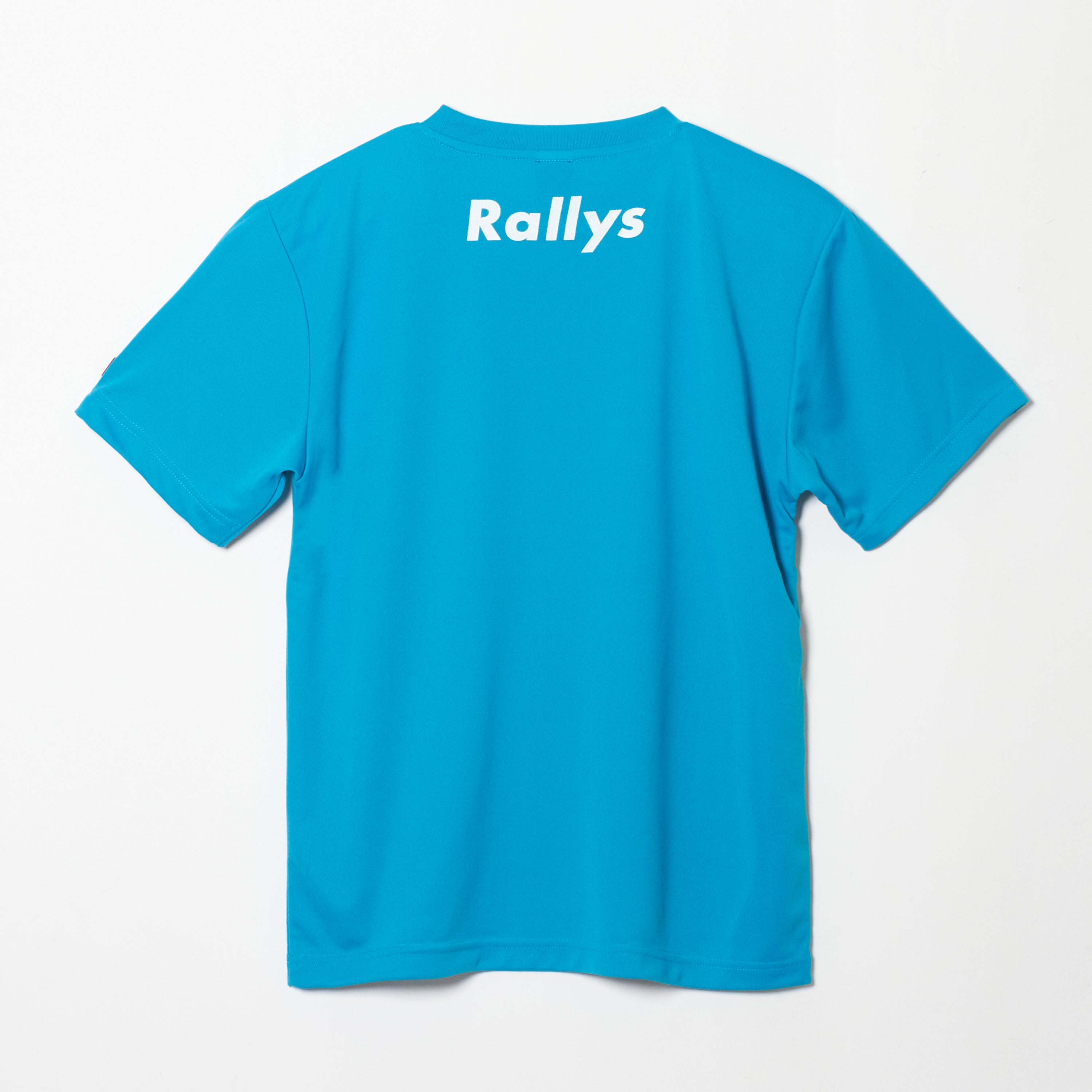 Rallys Tシャツ（ターコイズブルー・ロゴ小）｜公式戦でも使える卓球Tシャツ
