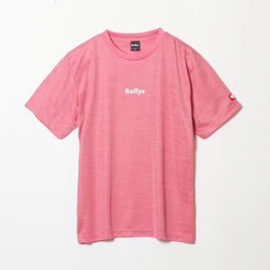 Rallys Tシャツ（ヘザーピンク・ロゴ小）｜公式戦でも使える卓球Tシャツ